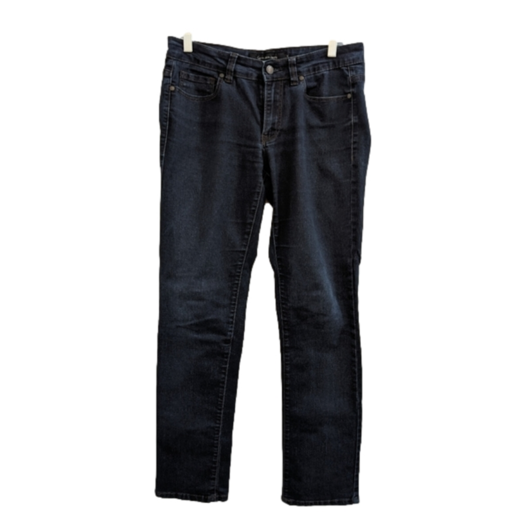 Calvin Klein Dark Wash Mid Rise Skinny Fit Jeans